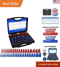 Robust Nut & Bolt Size Gauge: 44 Alloy Gauges for Reliable Thread Checking