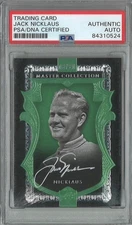 JACK NICKLAUS 2015 ALL TIME GREATS MASTER COLLECTION AUTO GREEN 6/20 PSA