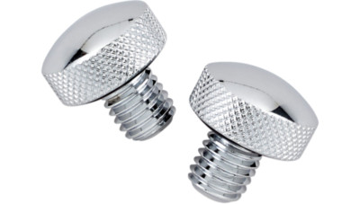 Drag Specialties Chrome Knurled Bolt Kit for Softail Seats Harley Davidson