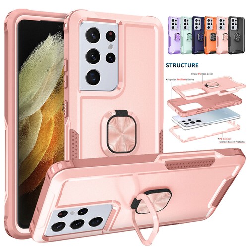 Hybrid Ring Stand Case Heavy Duty For Samsung Galaxy 23 S22 Ultra S21 S10 Plus - Picture 3 of 59