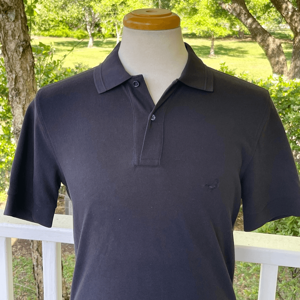 Faconnable No. 3 Pique Polo Shirt. Navy Blue. Men’s Small/Women’s