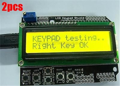 2Pcs Expansion Board For Arduino 1602 Lcd Board Keypad Shield Yellow Backligh ga
