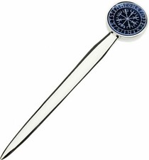 VIKING ANCIENT COMPASS  SILVER COLOUR LETTER OPENER IDEAL GIFT