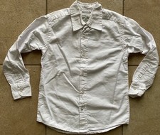 The Children's Place Boy's White Button Up Shirt--Cotton-Small 5/6-EUC
