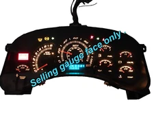 00, 01, 02 Silverado 1500,2500 ,Speedometer cluster GAUGE FACE 