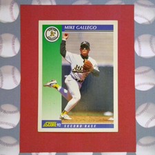VTG MLB 1992 Score Baseball Card Oakland Athletics #43 Mike Gallego Second Base