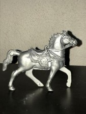 Lido 45mm Western Horse in Silver Colored Plastic