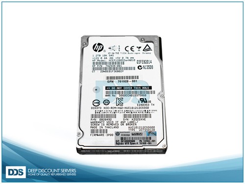 761928-001 Unidad de disco duro empresarial HP 3Par 1.2TB SAS2 6.0Gb/s 10K SFF 742934-001 - Imagen 2 de 2