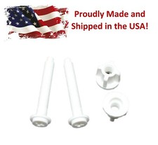 Set of 2 Plastic Toilet Seat Hinge Bolt Screw For Top Mount Toilet Seat Hinges
