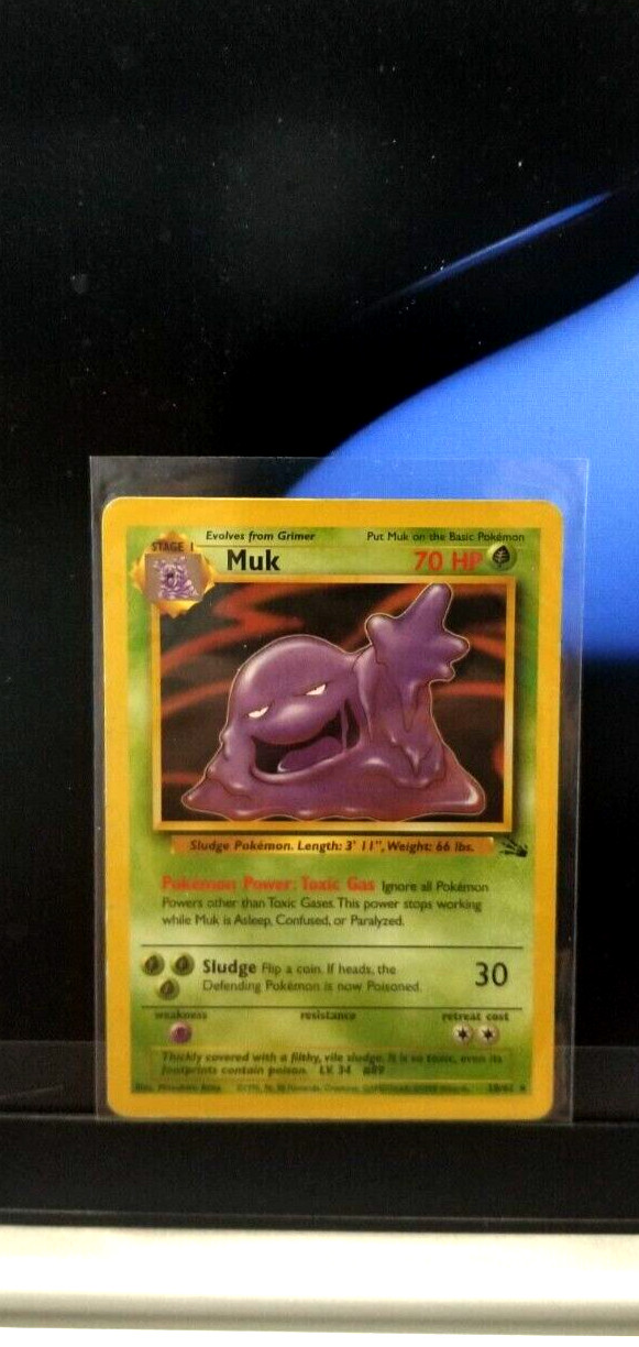 Pokemon Muk 28/62 Non Holo Rare Fossil 1999 WOTC NM