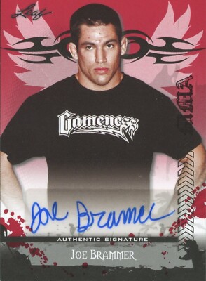 LEAF 2010 MMA JOE BRAMMER #AU-JB1 AUTOGRAMMKARTE