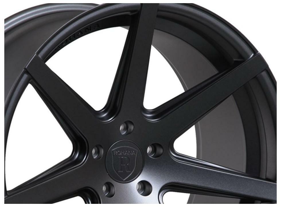 20” ROHANA RC7 MATTE GRAPHITE CONCAVE WHEELS FOR MASERATI GRAN TURISMO 20X9/11