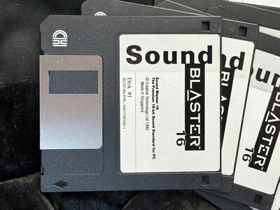 Sound Blaster 16 Sound Card Software 3.5 Media | eBay
