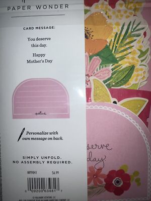Mother's Day 3D Pop Up Cards Greeting Cards Thank You...