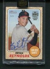2021 Topps Archives Signature Bryan Reynolds 2017 Heritage Auto 1/1