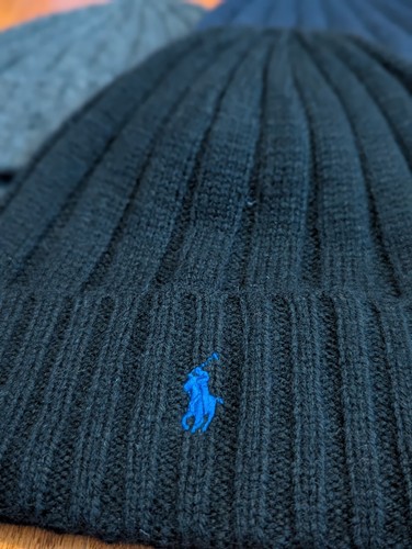 Polo Ralph Lauren PRL Winter Fall Cuffed Wool Knit Beanie Hat Cap PP0054 - Picture 5 of 11