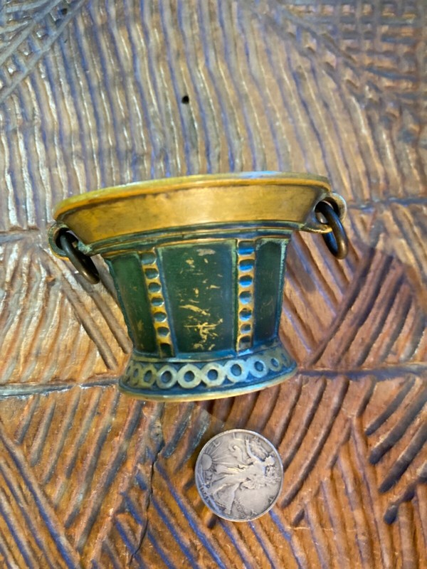 French brass bronze mortar by Max Le Verrier