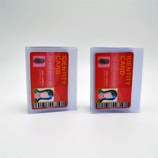 Set of 2 Perfect Fit Plastic Wallet Insert Replacement Picture Card Holder 6 Pge