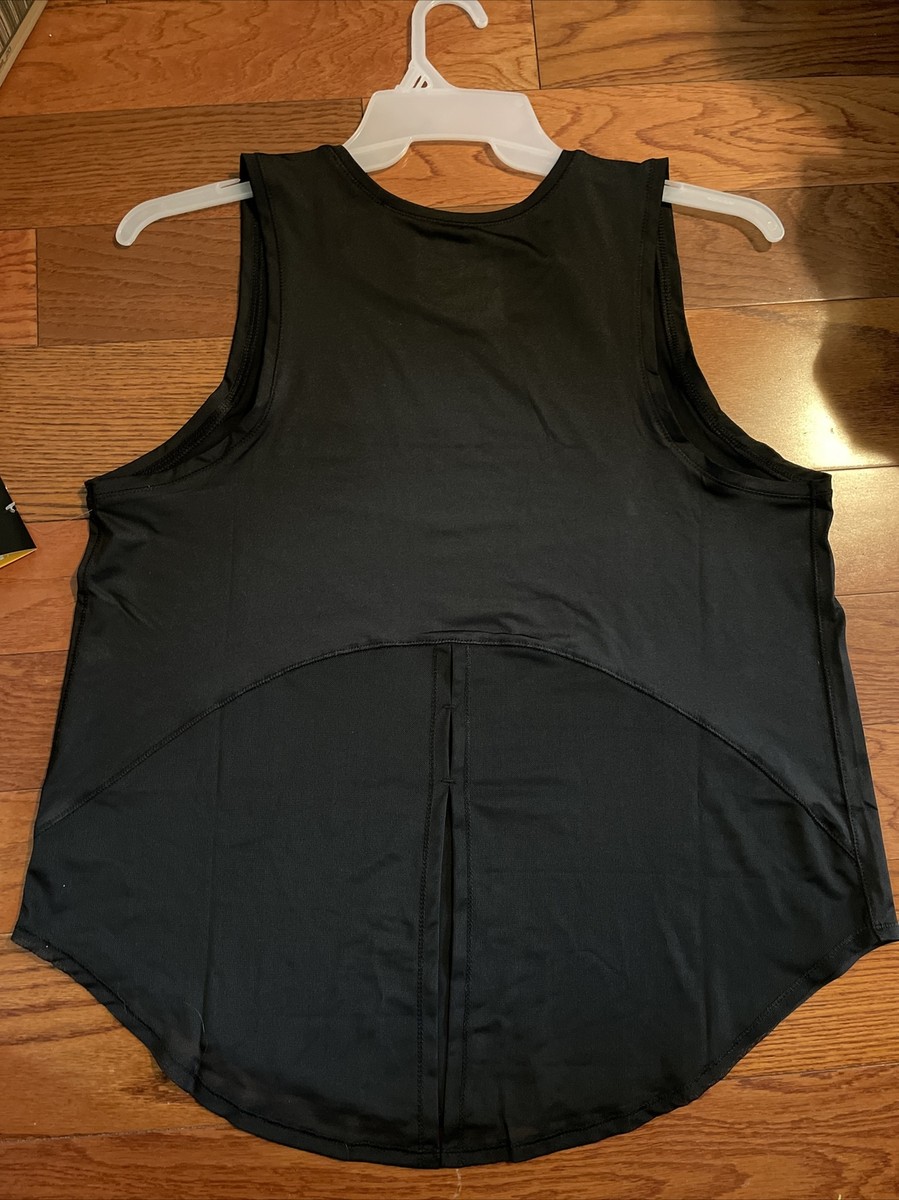 NWT Womens Avia Black Pullover Breeze Exercise Tank Top Shirt Size - Main Image