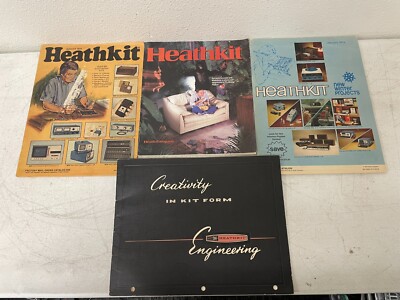 4 HEATHKIT ELECTRONICS CATALOGS 1968 1969 1970 1974 VINTAGE COMPUTERS KIT BLDRS