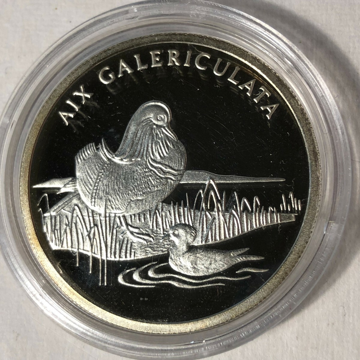 1986 WWF 30 Years, Aix Galericulata 20g Silver Proof Coin | eBay