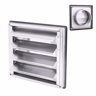 Handua Stainless Steel Square Exhaust Air Dryer Vent Cover with Moving Lamella