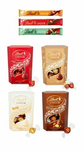 Lindt Lindor Milk Chocolate Truffles Cornet Box Treat Bar Orange