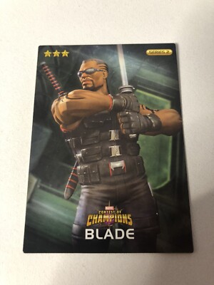 Marvel Contest Of Champions Dave N Busters #007 Blade Non Foil Series 2