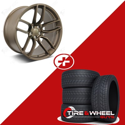 20'' Matte Bronze Wheels W/Tires Fits Dodge Charger Challenger Magnum
