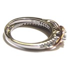 Ever US 14k white rose gold .57ct round diamond 2 stone ring set 6.5g 8.25 set — photo 8