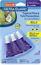 Hartz UltraGuard Topical Flea & Tick Prevention for Cats and Kittens - 3 Monthl