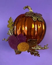 Bath and Body Works Wallflower Plug In Wild Harvest Pumpkin Mums Nightlight HTF!