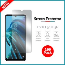 100-Pack LCD Ultra Clear HD Screen Protector for Android Phone TCL 30 XE 5G