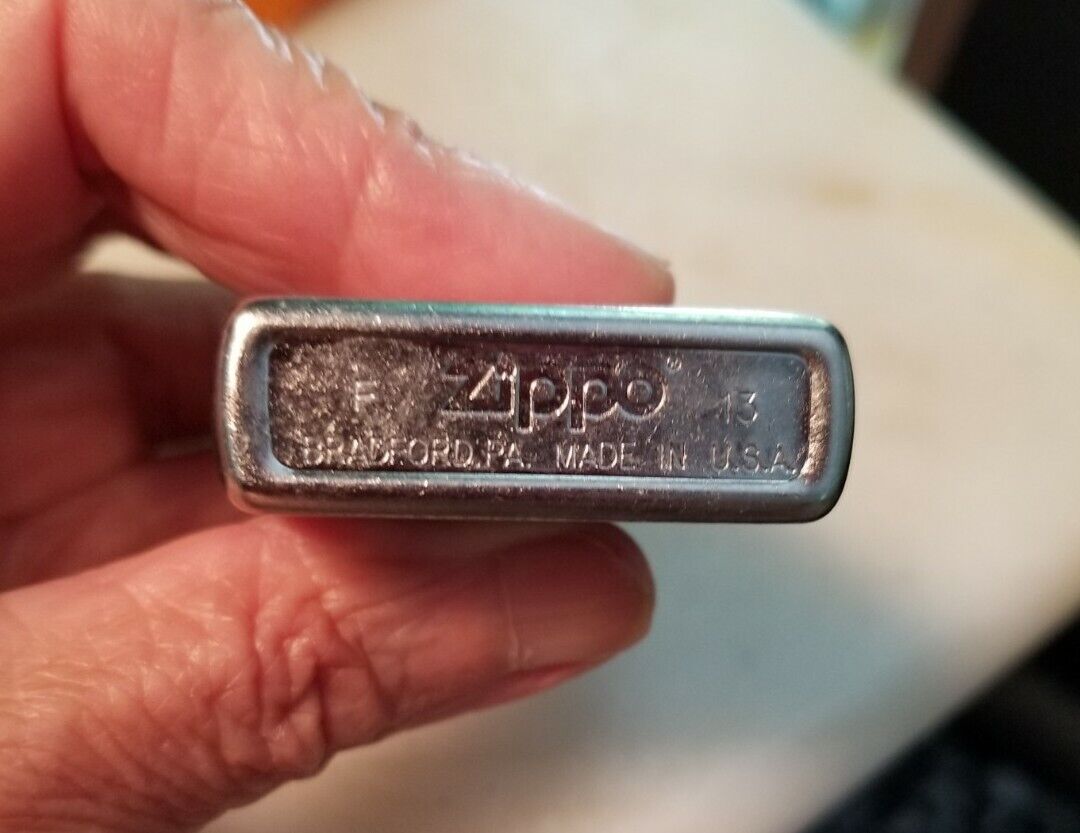 ZIPPO 1997 ANNIVERSARY MODEL LIGHTER F- 13 WITH ORIGINAL BOX ZIPPO 1997 ANNIVERSARY MODEL LIGHTER F- 13 WITH ORIGINAL BOX