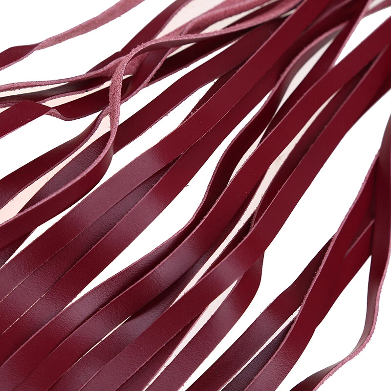 7/8" Motorcycle Hand Grips Covers Fringe Tassel Cover Leather Universal Motor - Image 3 of 4