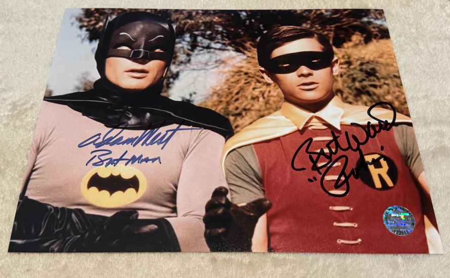 Adam West Burt Ward Batman & Robin Original Signed Autographed