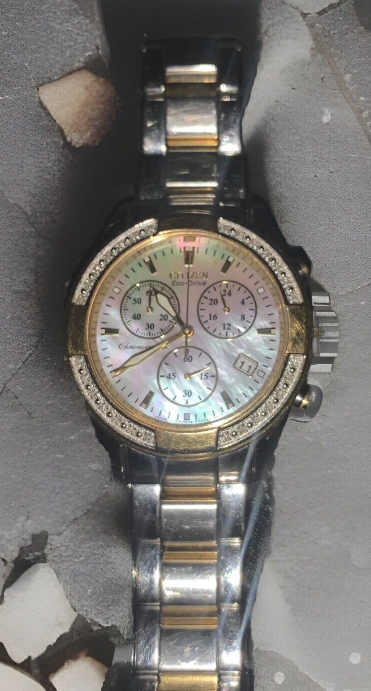 Citizen Eco Drive Unisex Opal Diamond Watch