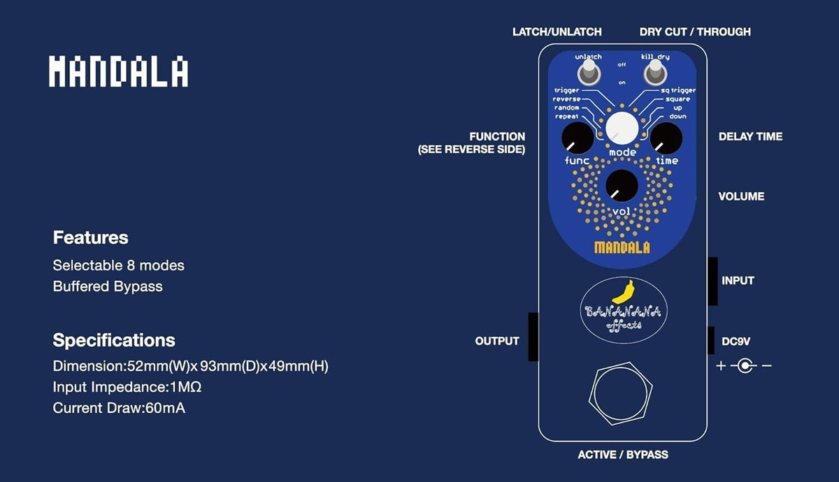Bananana Mandala Glitch Pedal - Innovative Effects Japan New | eBay