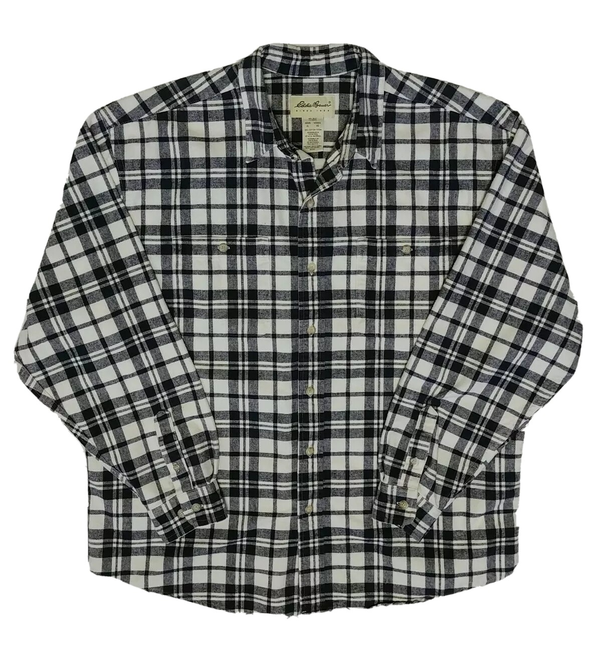 Vintage Eddie Bauer Mens Heavyweight Flannel Shirt XL… - Gem