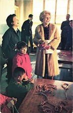 Former School Teacher Pat Nixon Has A Good Laugh With Chinese Teacher Postcard