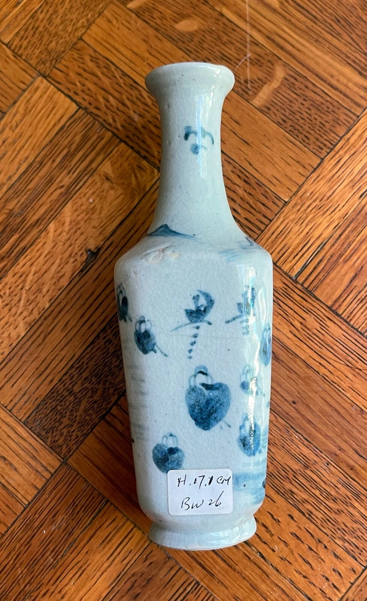 陶瓷蓝色1850-1899 年日本花瓶| eBay