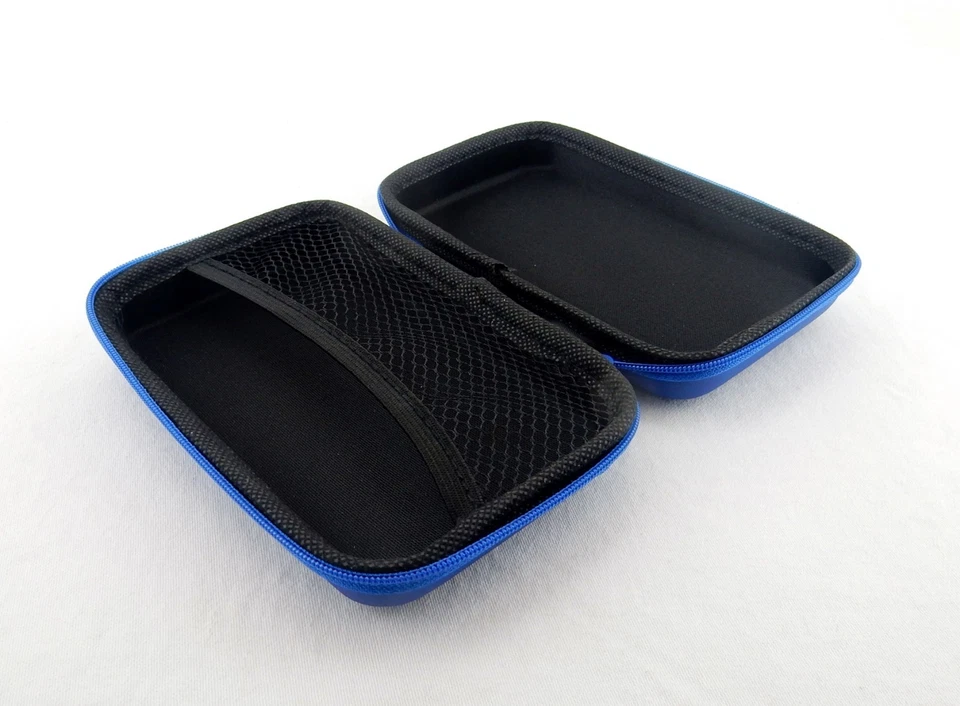 Estojo de armazenamento com zíper com bolsa interna de malha ~ Azul ou branco ~ #IT904 - Imagem 3 de 4