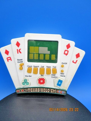 Texas Hold 'em Poker Hand Held game MGA Entertainment Las Vegas Casino Poker
