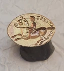 Bronze Horse Intaglio Seal Ring Ancient  Vintage Antique ROMAN Repro handmade
