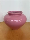 VINTAGE 1986 ROYAL HAEGER POTTERY GLOSS MAUVE PINK STYLE 4328 ART DECO VASE -EUC