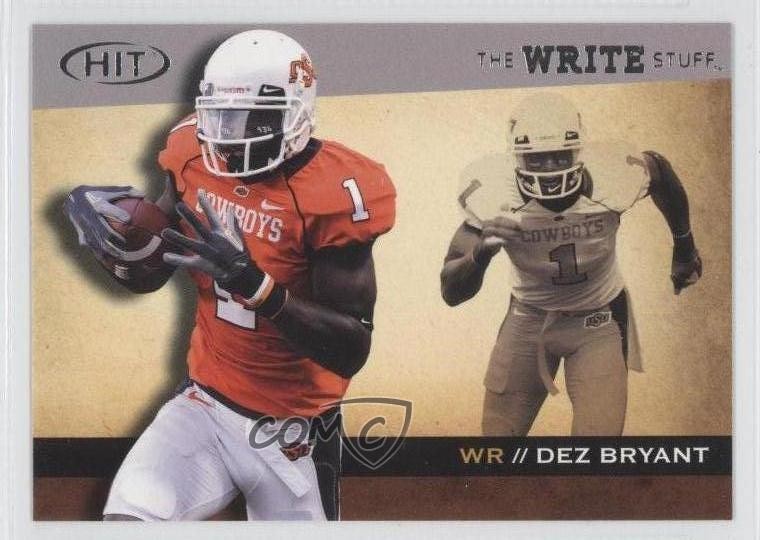 2010 SAGE Hit The Write Stuff Dez Bryant #WS2 Rookie RC 1x8