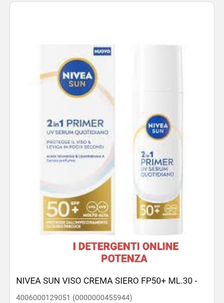 UV Serum Quotidiano SPF50+ Nivea Sun