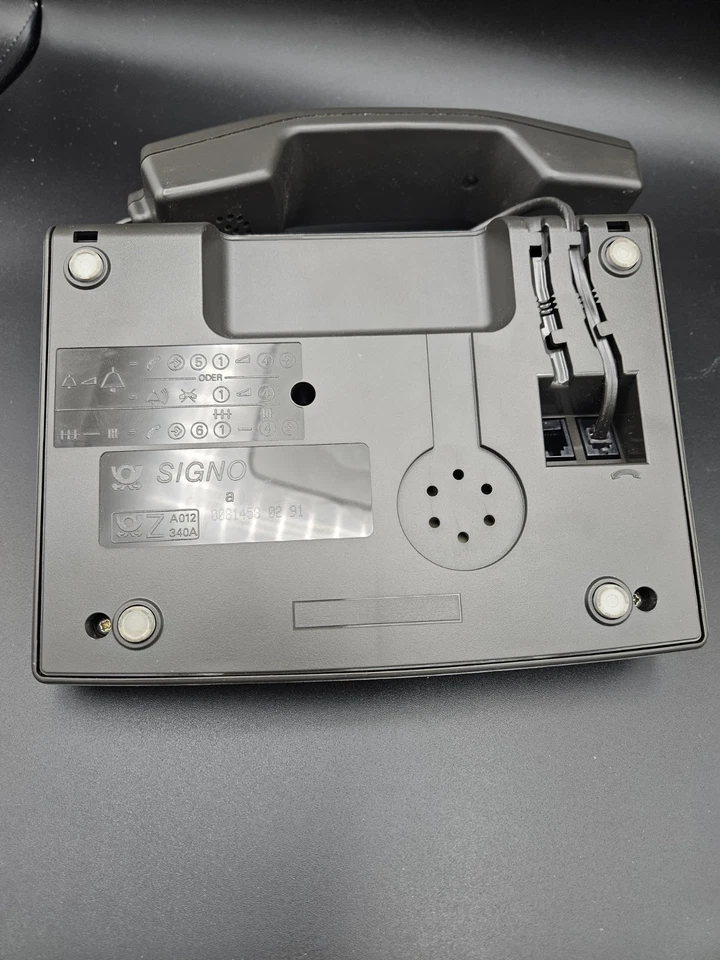 Telekom Signo Telefon Posttelefon Tastentelefon Analog 1991 Schwarz Vintage - Bild 3 von 3