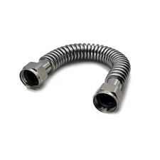 3/4 In. FIP X 3/4 In. FIP X 12 In. Stainless Steel Corrugated Water Connector