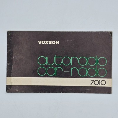 Voxson Autoradio 7010 manuell ausklappbarer Schaltplan Alfa Romeo Fiat Lancia Auto